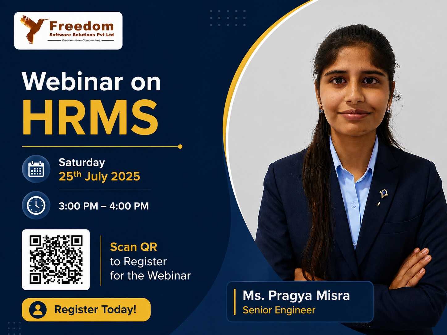 HRMS webinar registration announcement